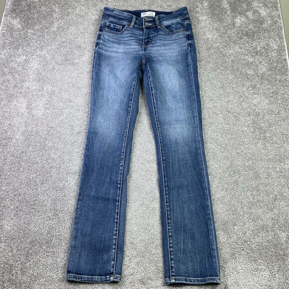BKE Payton Jeans Women’s 27X32 Blue Straight Mid-Rise Medium Wash Denim Stretch - Picture 1 of 12